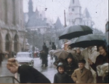 London in the rain, 1960s.